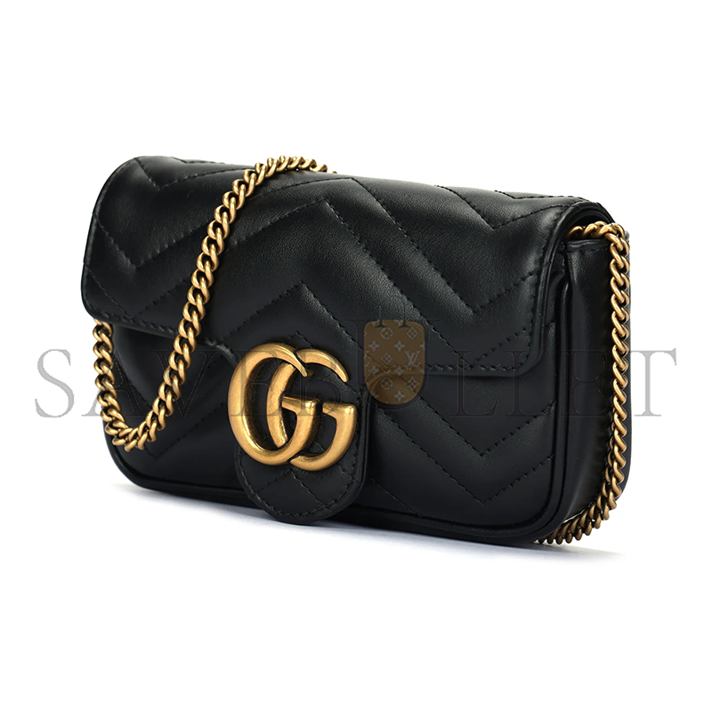 GUCCI GG MARMONT MATELASSÉ LEATHER SUPER MINI BAG 476433 (16.5*10*4.5cm)